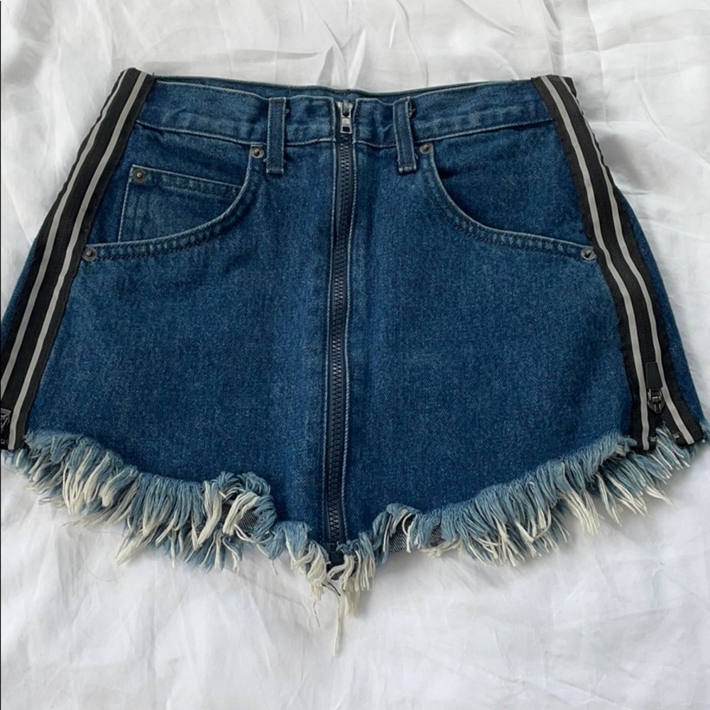 Carmar denim mini skirt